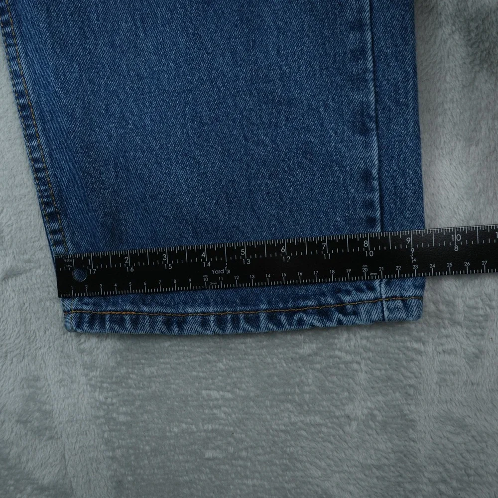 Levis 505 Regular Fit Jeans Mens 42x29 Blue Straight Leg Denim 100% Cotton 2017